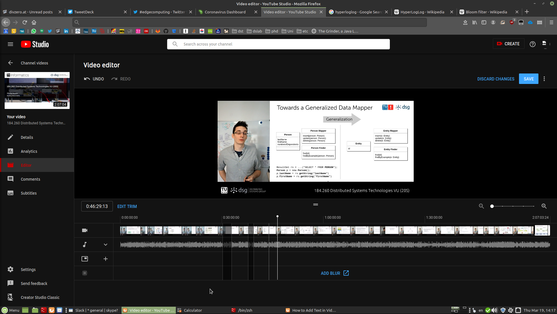 obs studio recording progress indicator